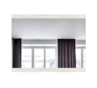 Зеркало 900 Крафт белый фронт мал