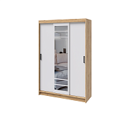 Шкаф-купе Бруно-3 (Дуб вотан/Белый)