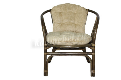 Кресло RJG-Bahama (Ротанг №6, ткань Mulan 141)