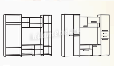 Гостиная Новелла (Венге/Дуб млечный)