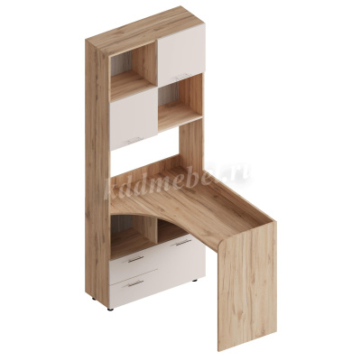 Письменный уголок Умка левый (Дуб альпийский/Тефия)