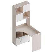 Письменный уголок Умка левый (Тефия/Белый лофт)