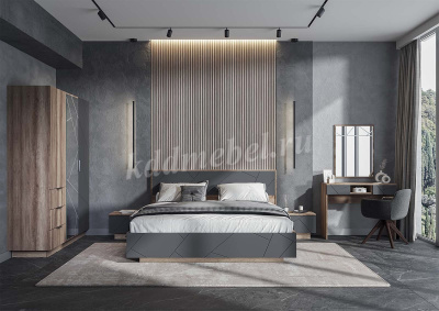 Стол макияжный Даллас СТ 02 (Дуб каньон/Графит)