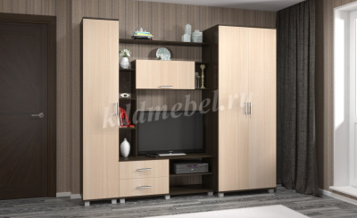 Секция угловая Ева Е-65 (Серый дуб)