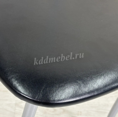 Стул Марсель К (Металлик/Кожзам черный)