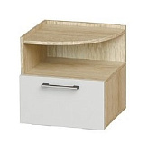 Тумба прикроватная Белладжио ТБ-08 (Дуб сонома/Белый) 