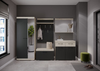 Соната Дуб Крафт белый  Антрацит 1 мал