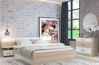 Спальня Уют (Дуб сонома/Белый)