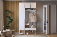 Прихожая баско К4 белое дерево Прихожая баско К4 белое дерево