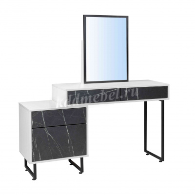 Трюмо Вита-10 (Белый/Камень пьетра)