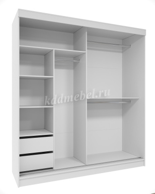Шкаф-купе Софи 2.0 (Белый/Бетон светлый)