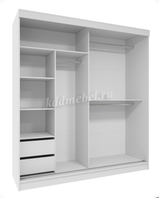 Шкаф-купе Софи 2.0 (Белый/Бетон темный)