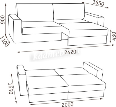 Диван-кровать Каравелла БД (2 кат.)