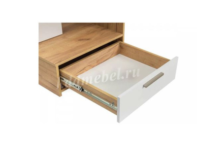 Стол письменный с надстройкой Крафт (Дуб сонома/Белый)