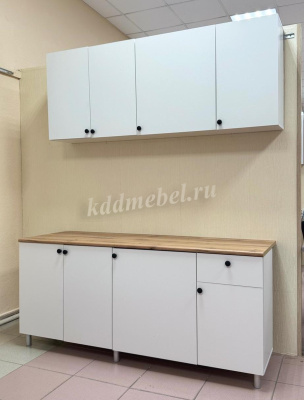 Кухня Ева 1,8 (Белый шагрень)