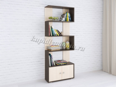 Стеллаж Ромео-2 (Венге/Дуб молочный)