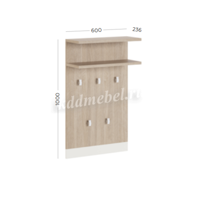 Вешалка настенная Эльтон (Палермо/Перламутр)