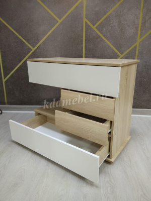 Комод Нарус №20 (Дуб сонома/Белый)