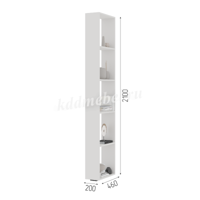 Стеллаж Лаванда СТЛ 01 (Шагрень белый) 