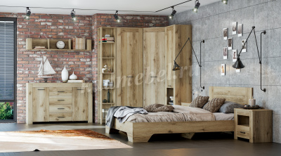 Тумба прикроватная Квадро-37 (Дуб Делано светлый)