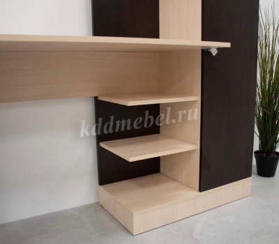 Стол компьютерный Квартет-6 (Венге/Дуб молочный)