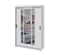 Шкаф-купе Бруно 2 Белый гладкий