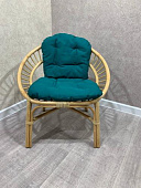 Кресло RJG-Princess (Ротанг №4, ткань JPN DRILL 034) УЦЕНКА