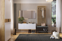 Прихожая Бери К6 дуб крафт золотой белый Прихожая Бери К6 дуб крафт золотой белый