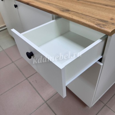 Кухня Ева 1,8 (Белый шагрень)