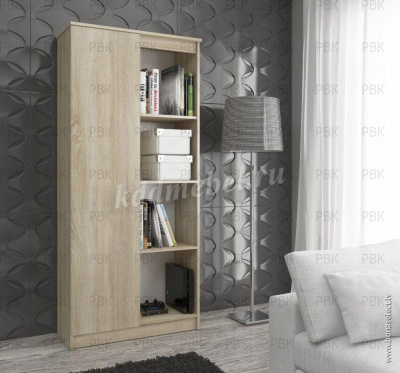 Шкаф распашной комбинированный 1 ств. Сура (Дуб сонома)