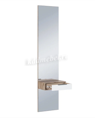 Зеркало навесное с тумбой Николь (Дуб Альпийский)