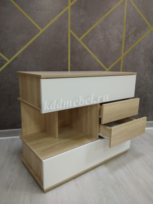 Комод Нарус №20 (Дуб сонома/Белый)