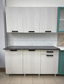 Кухня Нагано 1,5 (Ясень анкор светлый/Столешница Мраморный берег)