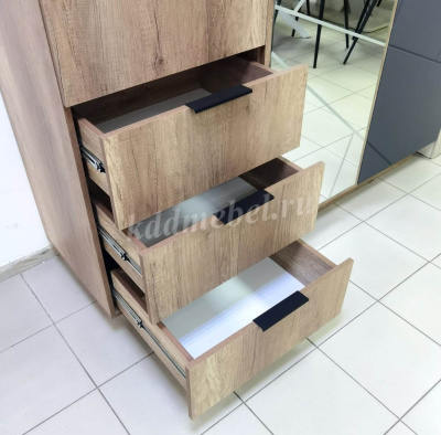 Шкаф Даллас 3-х створчатый ШК 01 (Дуб каньон/Графит)