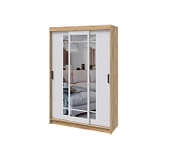 Шкаф-купе Бруно-4 (Дуб вотан/Белый)