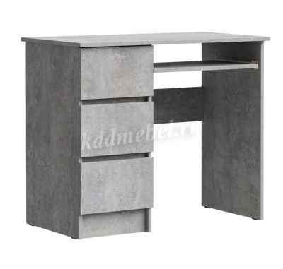 Стол письменный левый Лето МС-6 (Цемент светлый)