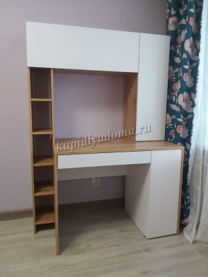 Стол компьютерный Комфорт 12.71 (Дуб крафт золотой/Белая Аляска)