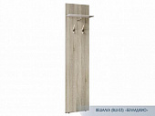 Вешалка Белладжио ВШ-03 (Дуб сонома/Белый глянец) 