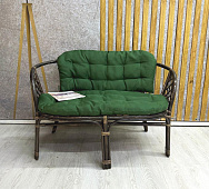 Диван двухместный Bahama (Ротанг №7 ткань Matador 015)