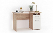 Стол письменный Гарвард 120 1 ящик (Дуб сонома/Белый)
