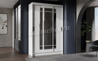 Шкаф-купе Бруно-4 (Белый)