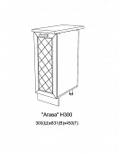 Шкаф нижний Н300 кухня Агава (Моренга)