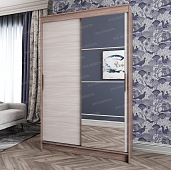 Шкаф-купе Элегант-4 (Ясень шимо темный/Ясень шимо светлый)