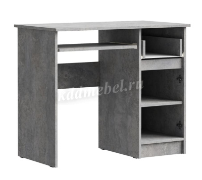 Стол письменный правый Лето МС-1 (Цемент светлый)