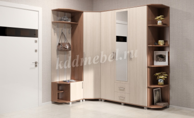 Секция угловоая Ева Е-65 (Ясень шимо темный)