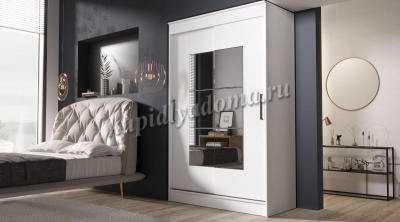 Шкаф-купе Элегант (Белый)