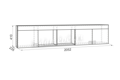 Полка Форсаж (Дуб сонома/Белый)