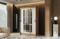 Шкаф-купе Бруно 2 Вотан Белый гладкий - копия