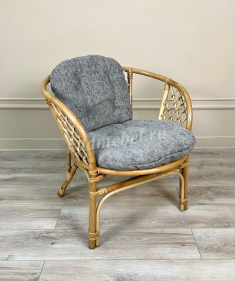 Кресло RJG-Bahama (Ротанг №4, ткань Mulan 160)