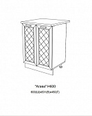 Шкаф нижний Н600 кухня Агава (Моренга)